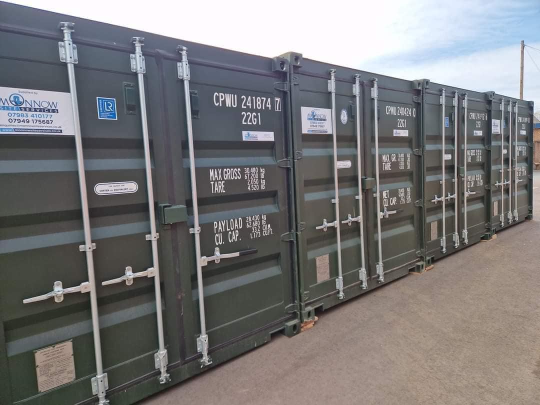 Monnow Site Services - 20ft x 8ft Storage Containers for Rent